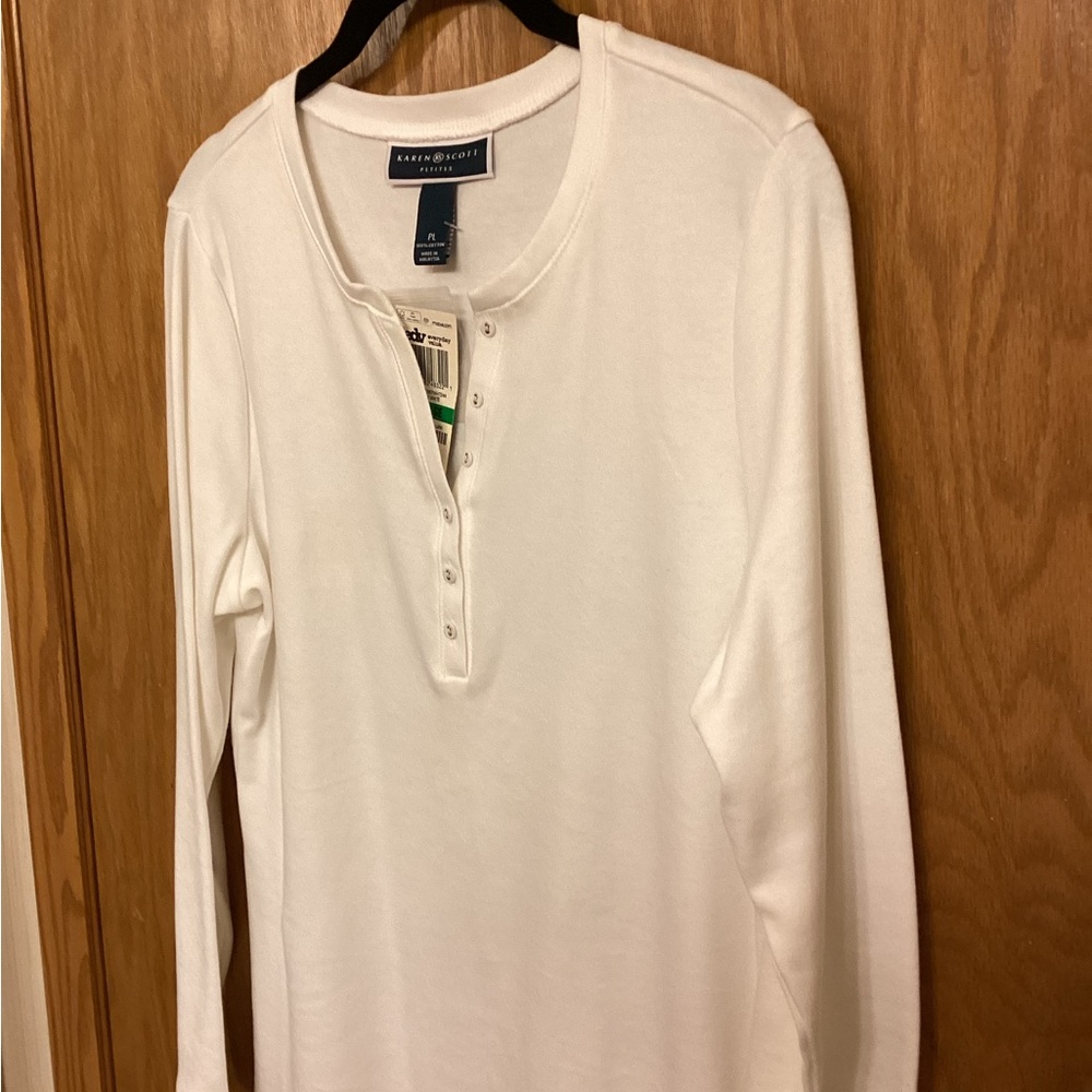 Karen Scott Petites Size PL Top